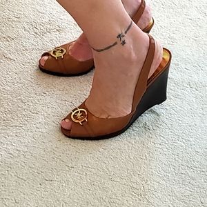 Michael Kors Rochelle Leather Sling Shoes